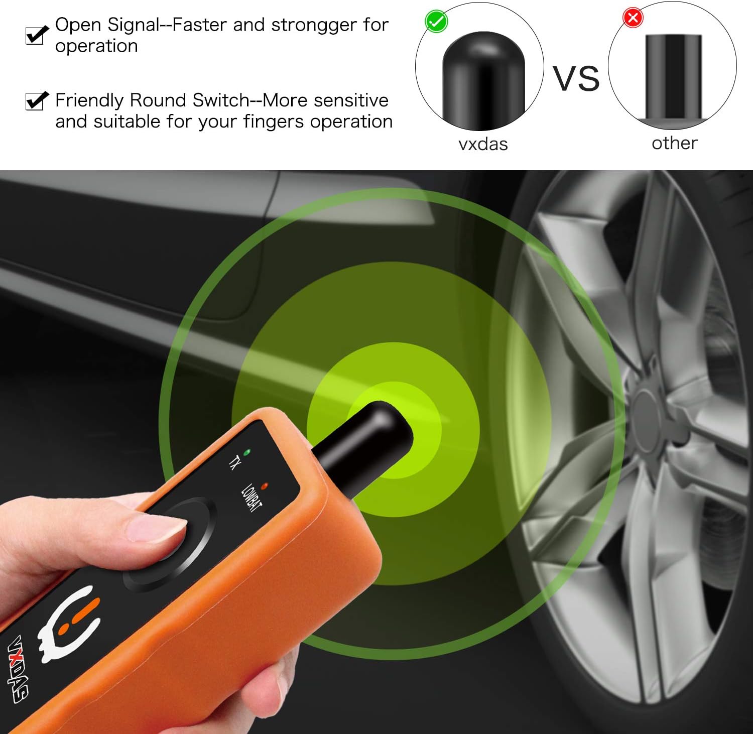 VXDAS GL50448 TPMS Relearn Tool Compatible for GM Chevy Tire Pressure Sensor Reset Activation Tool OEC-T5 for GM/Buick/Chevrolet/Cadillac/Nissan/Series Vehicles 2024 Edition